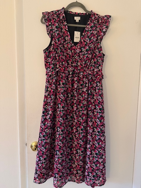 J. Crew Dresses & Skirts - J. Crew Girls' Black Dress with Pink Floral Print